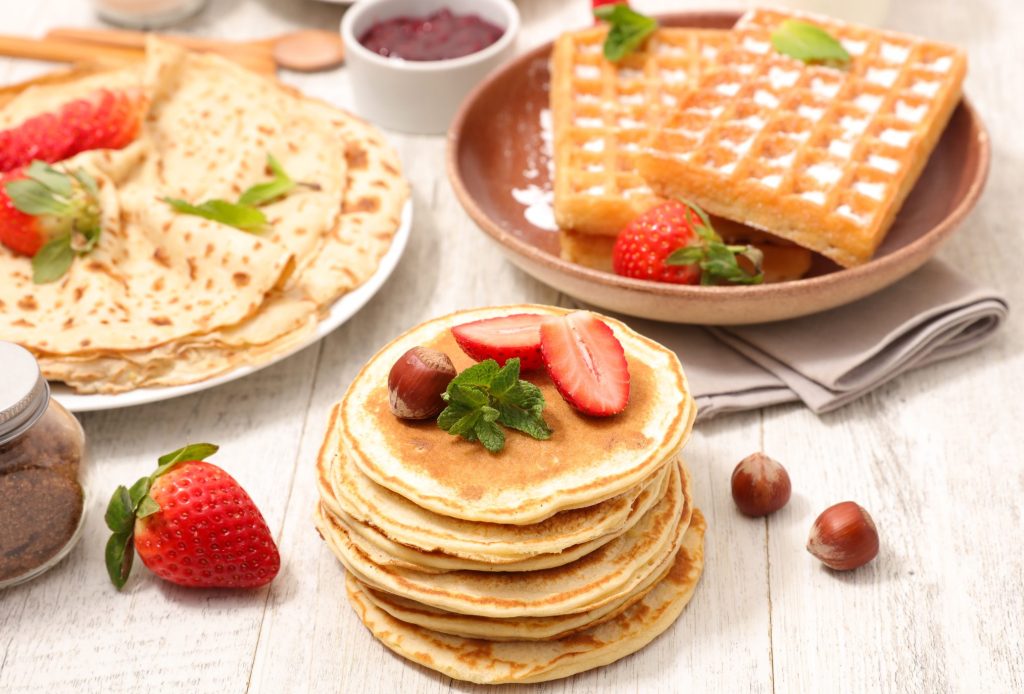 Crepes, Gofres y Pancakes: Diferencias